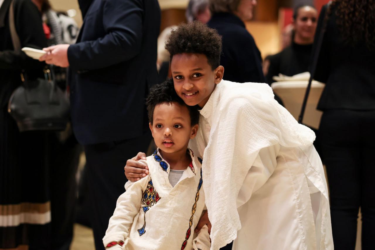 Portrait de deux enfants