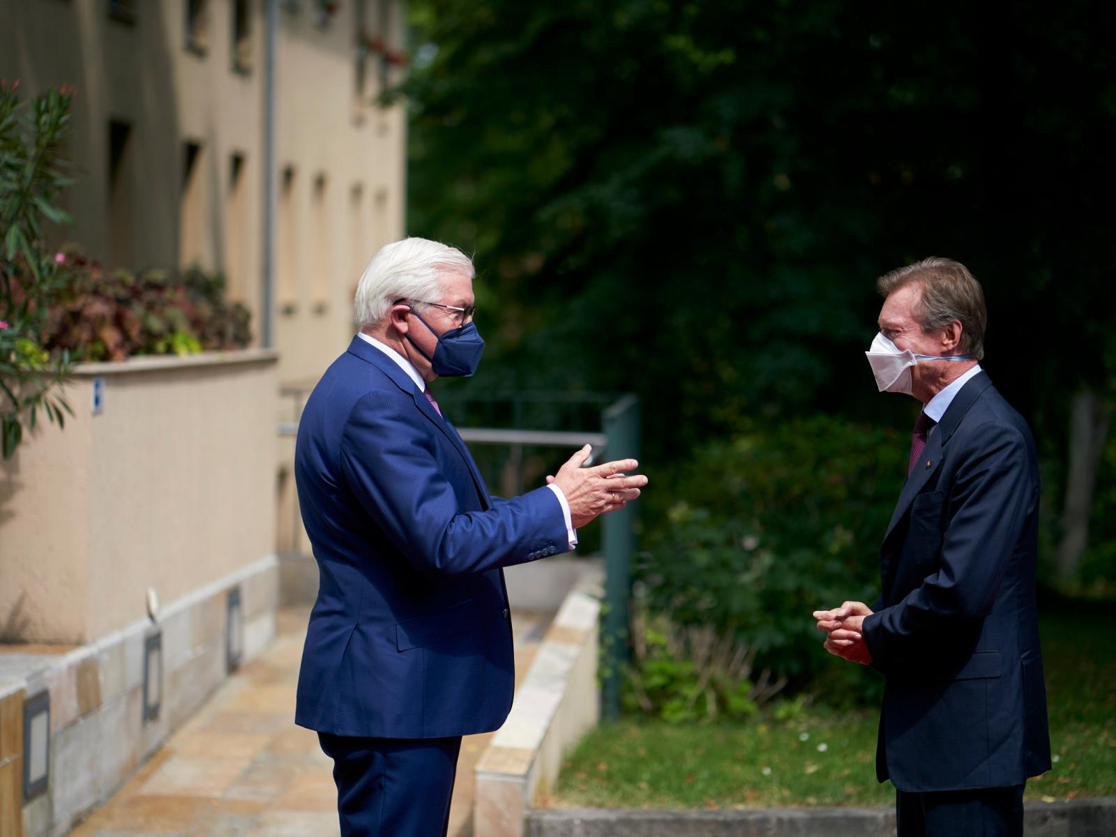 Son Excellence Monsieur Frank-Walter Steinmeier, président de la République fédérale d’Allemagne et Son Altesse Royale le Grand-Duc 